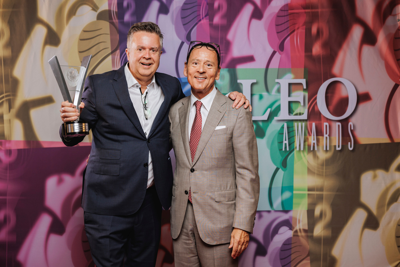 Don Thompson & LEO AWARDS President Walter Daroshin